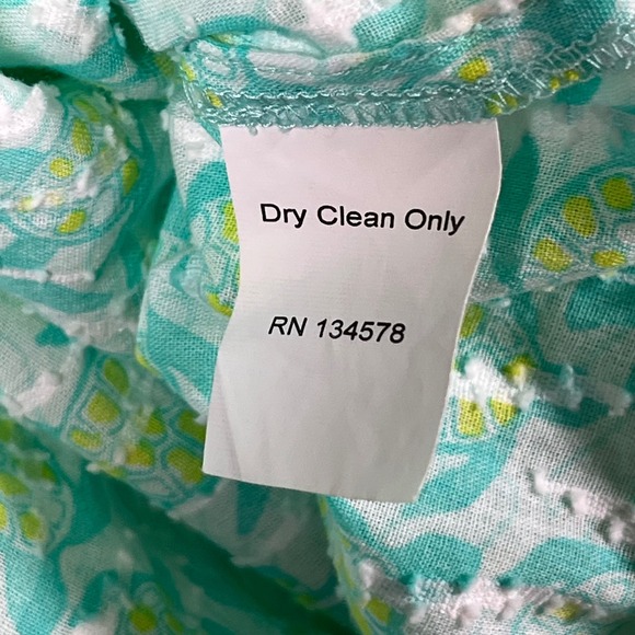 Vineyard Vines Tunic Women's Sz M Aqua Sea Turtle Applique Beach Swim Cover Up - Picture 5 of 8